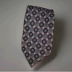 Giorgio Armani Cravatte Elegant Tie in Navy and Pink